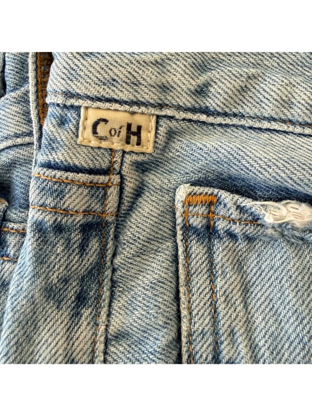 Citizens Of Humanity Liya Jeans Womens 27 Blue Denim High Rise Crop Distressed - Picture 12 of 14